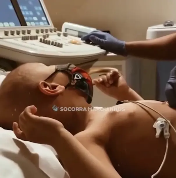 Marquinhos, 5 anos, luta contra um câncer agressivo.