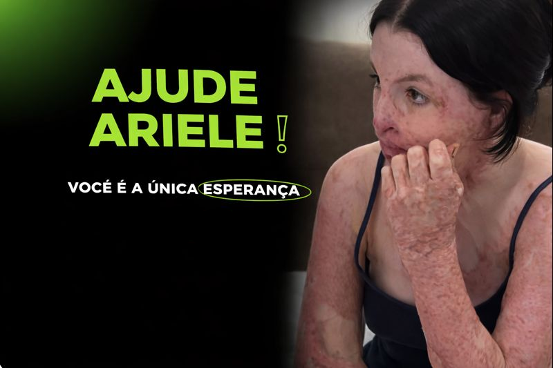 Ariele, 16 anos, teve a vida destruída por um acidente.